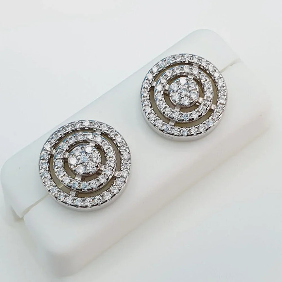 925 Sterling Silver Cubic Zirconia Earrings, U19254839 - Picture 3 of 11